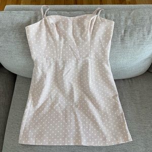 French Connection Pink Polka Dot Dress